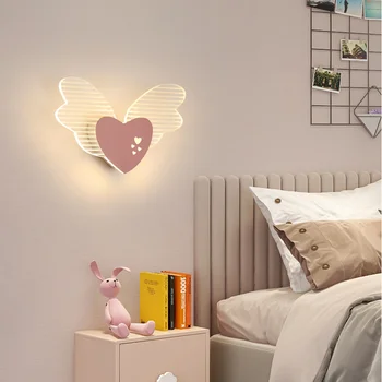 Šiaurės lempos kūrybos meilė sienos lempos modernus minimalistinis led asmenybės patalpų miegamojo sienos lempa TV sienos fone sienos lempos