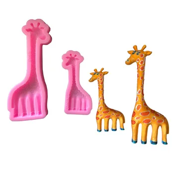 Žirafa Minkštas Pyragas Silikono Formos Šokolado Liejimo Formos Slapukus, Saldainiai, Bandelės Formos Sausainiai Kepimo Pyragas Apdaila Įrankiai