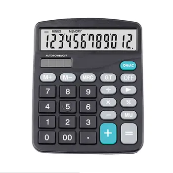 Калькулятор 12 Skaitmenų, Didelis Ekranas, Skaičiuoklė Finansinės Apskaitos Nešiojamų Office Home Raštinės Reikmenys Didelis Mygtukas Komercinis Įrankis
